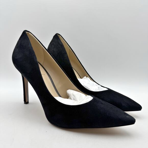 Sam Edelman Womens Hazel Point Toe Pumps US 8 Wide Black Suede Stiletto NIB - Picture 5 of 13